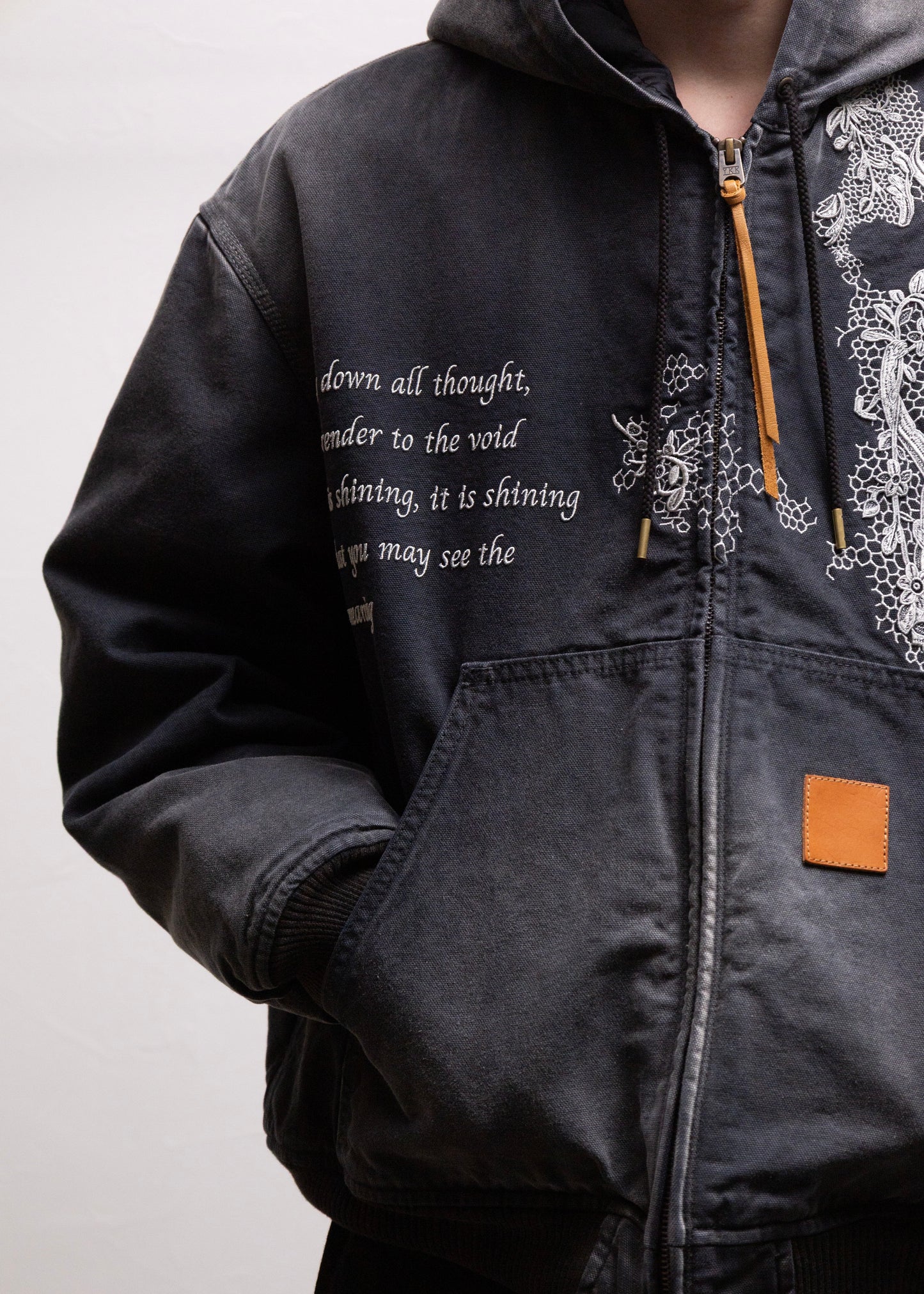 [KHOKI] Vintage-effect embroidered jacket