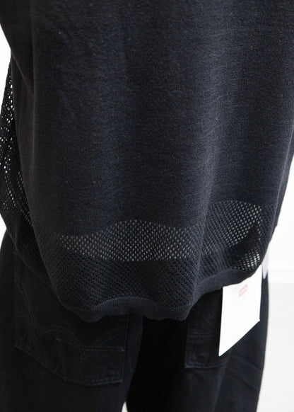 [bal original] VENTILATION MESH KNIT ZIP POLO LS