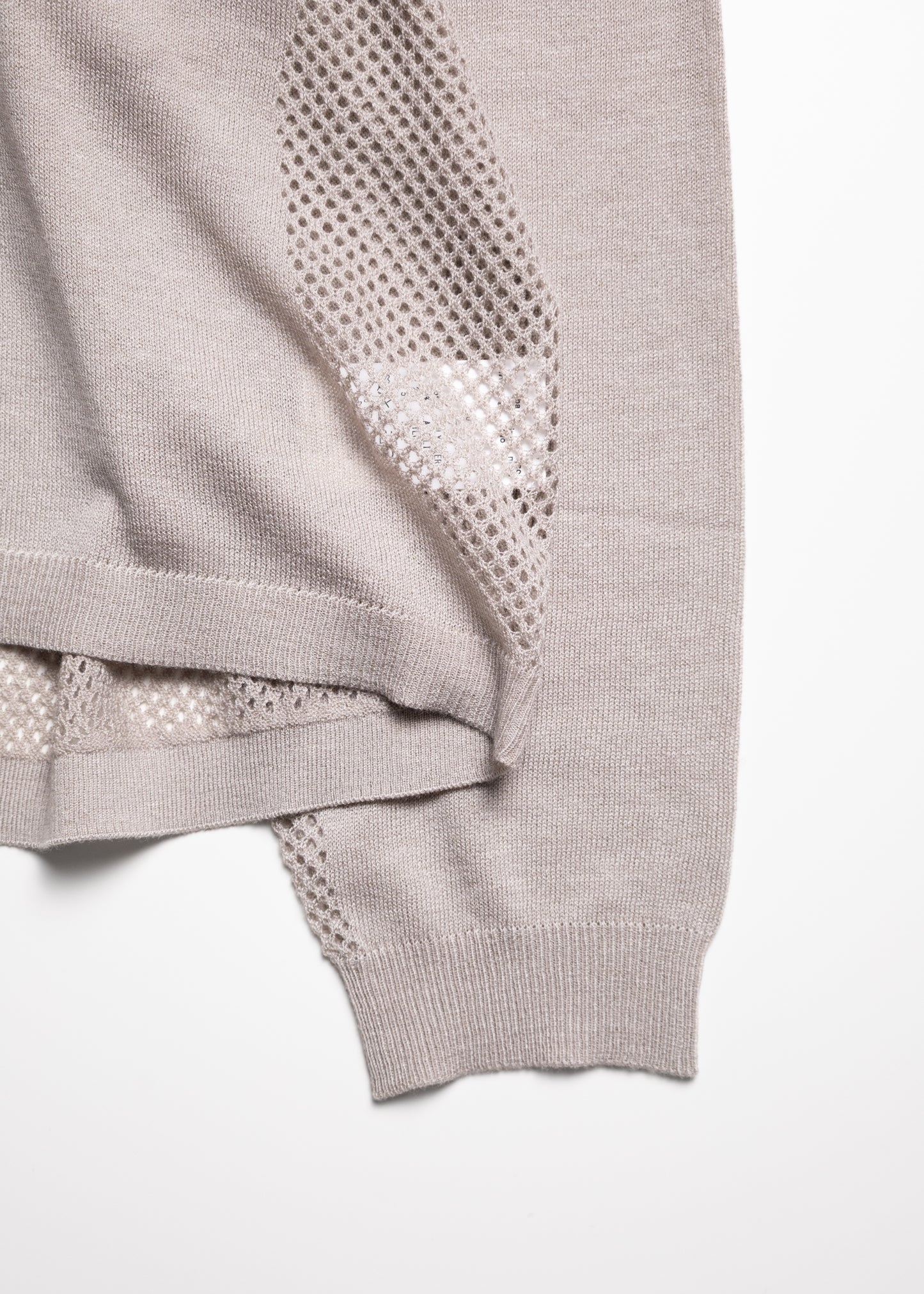 [bal original] VENTILATION MESH KNIT ZIP POLO LS