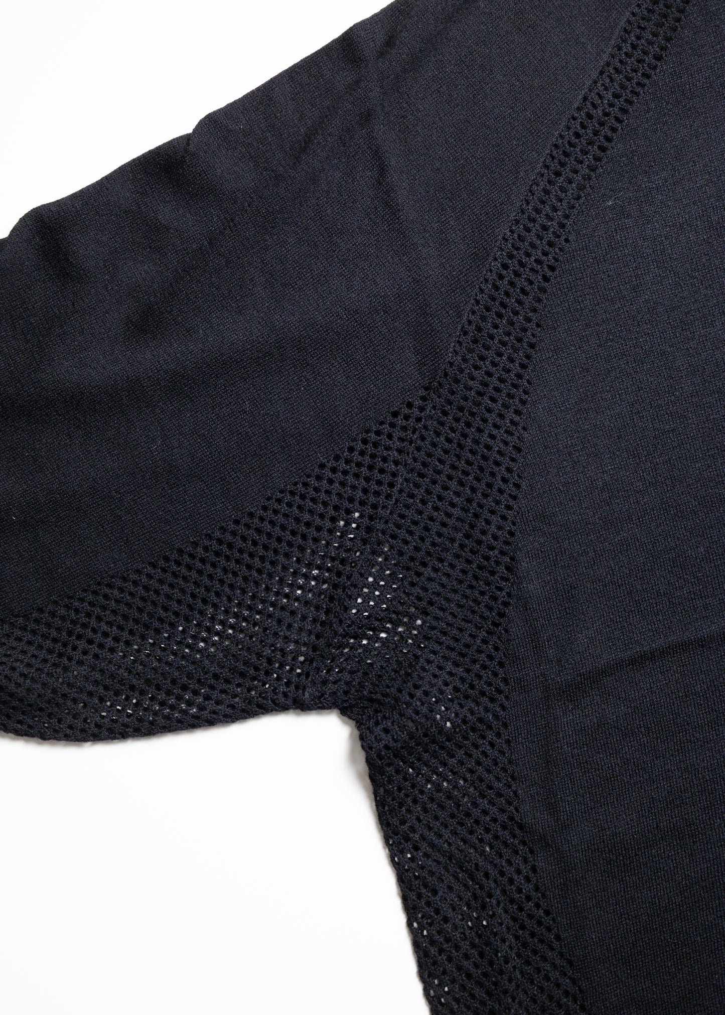 [bal original] VENTILATION MESH KNIT ZIP POLO LS