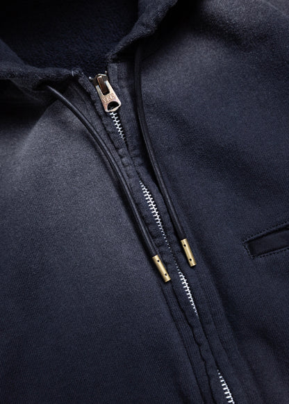 [KHOKI] Combination Zip Hoodie