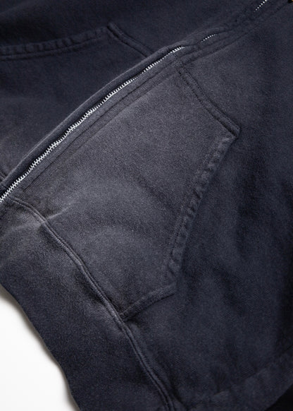 [KHOKI] Combination Zip Hoodie