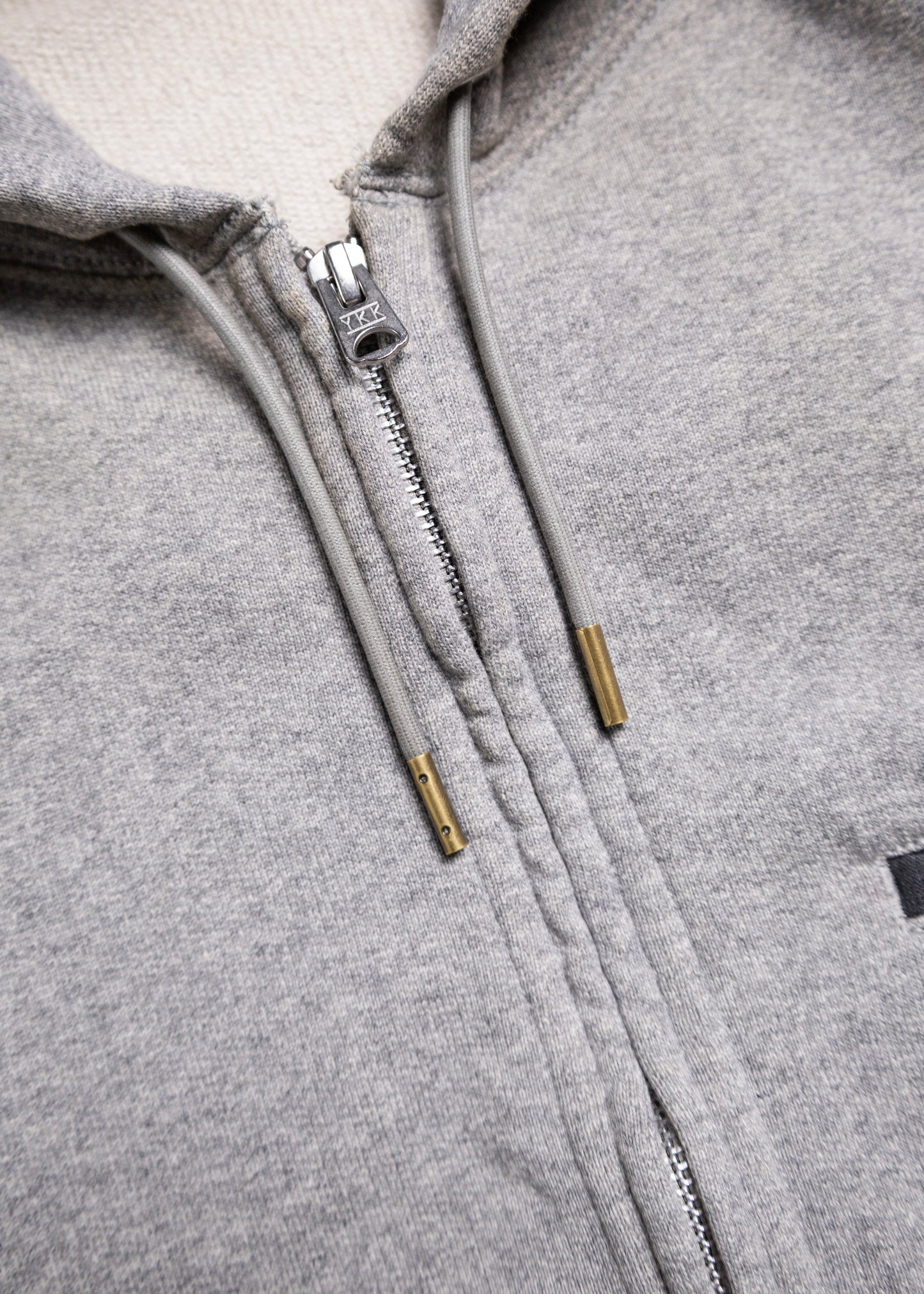 [KHOKI] Combination Zip Hoodie