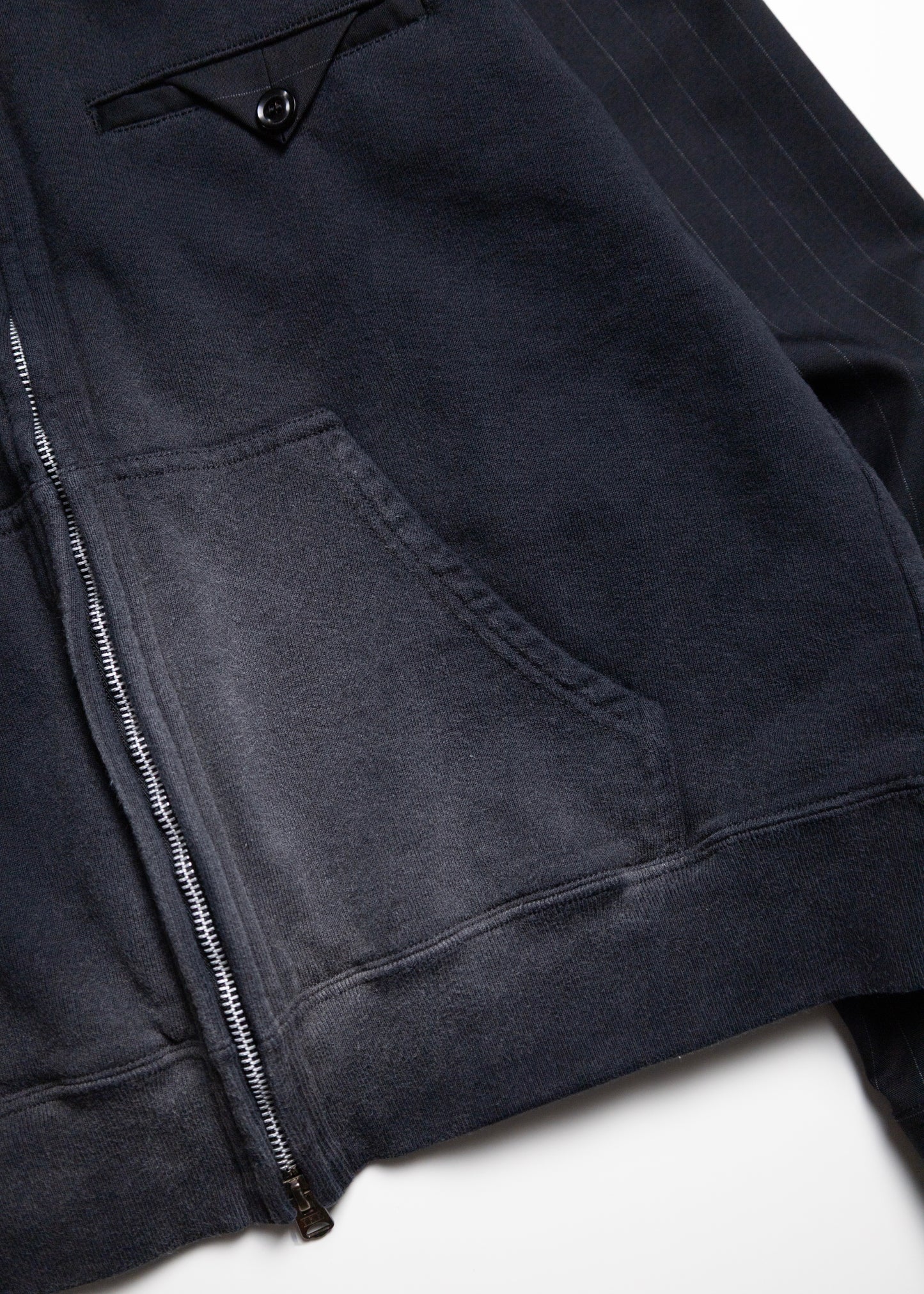 [KHOKI] Combination Zip Hoodie