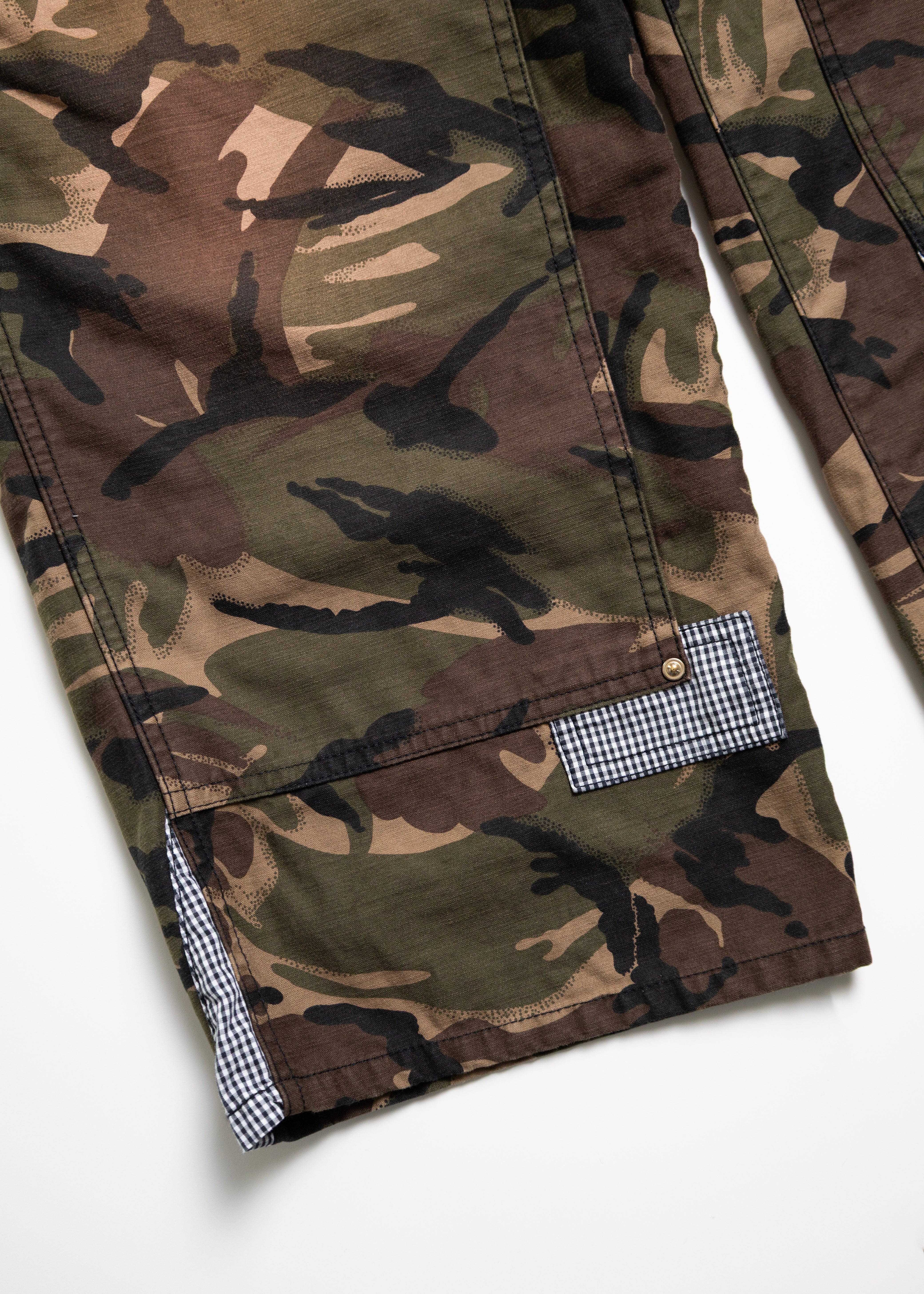 KHOKI （コッキ）Patchworked Camo Pants – process