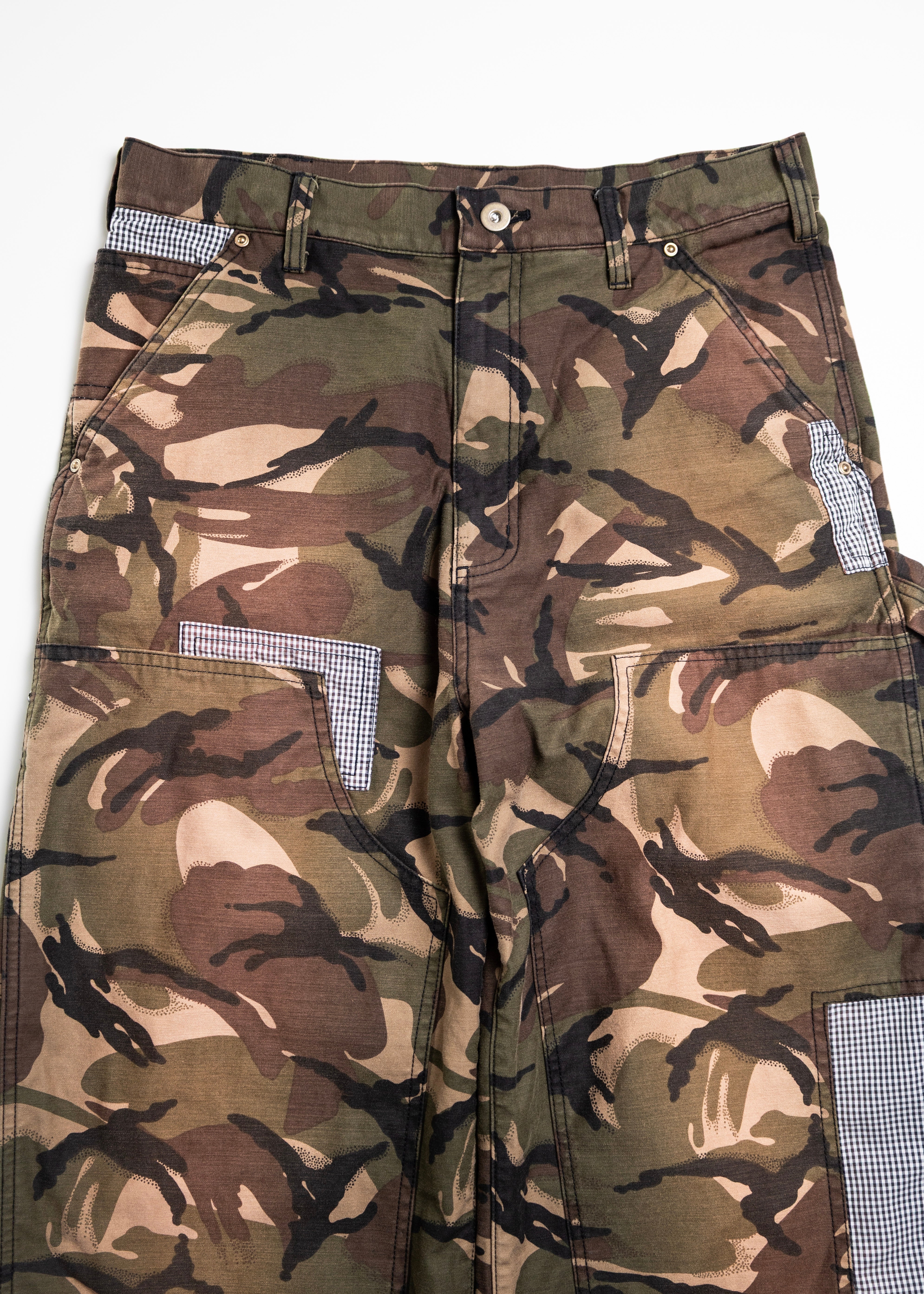 KHOKI （コッキ）Patchworked Camo Pants – process