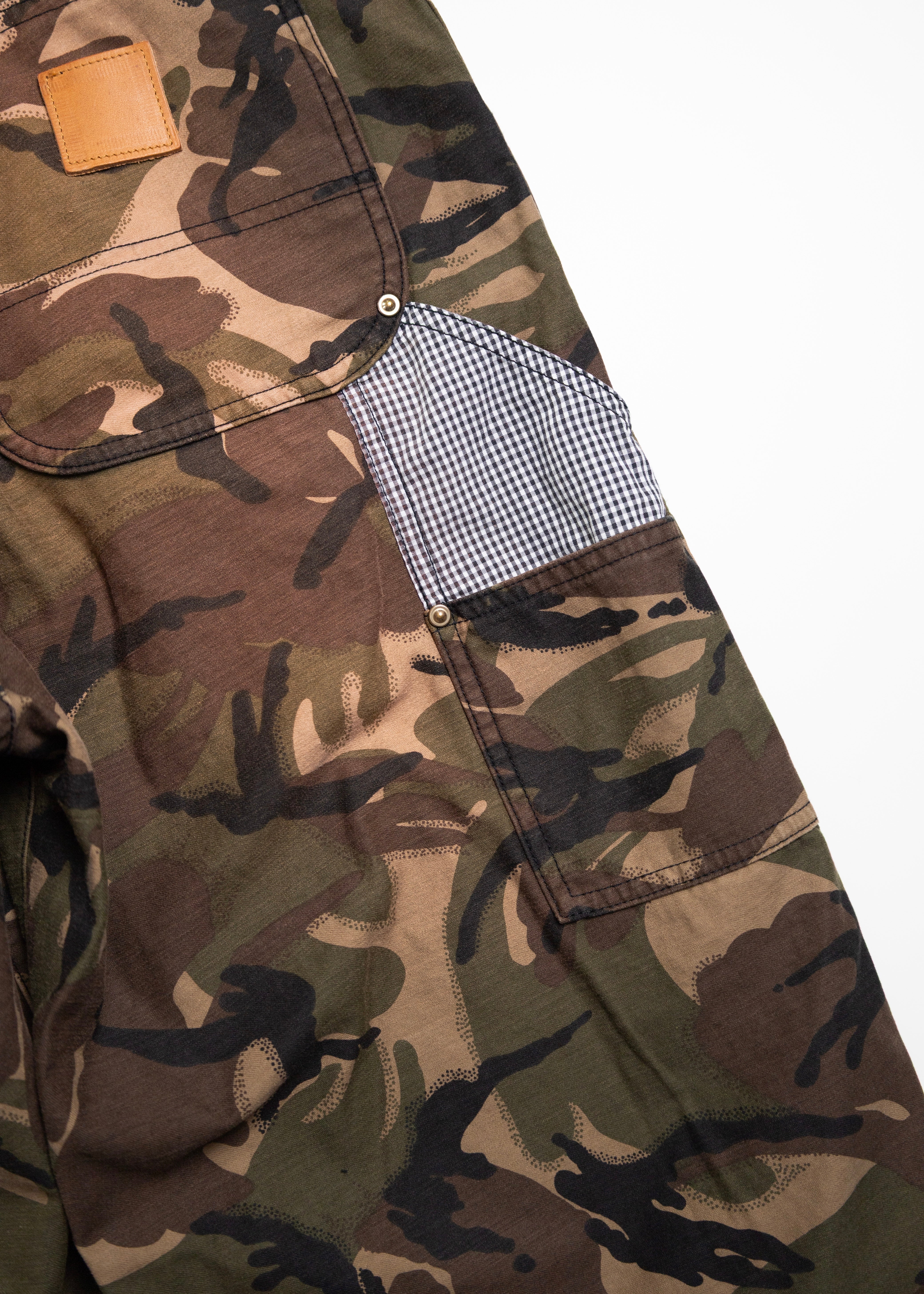 KHOKI （コッキ）Patchworked Camo Pants – process