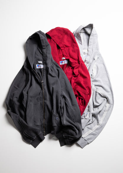 [JIEDA] JIEDA × RUSSELL ATHLETIC ZIP HOODIE