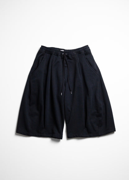 [KHOKI] Pleated Balloon Sweat Shorts