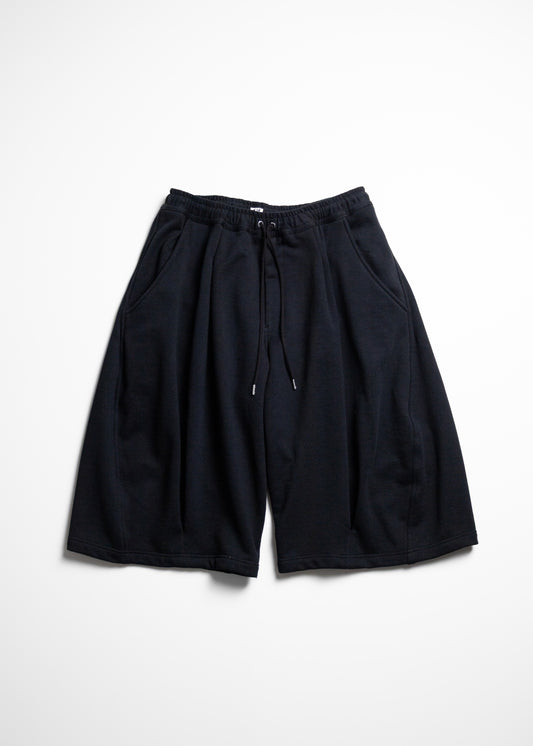 [KHOKI] Pleated Balloon Sweat Shorts