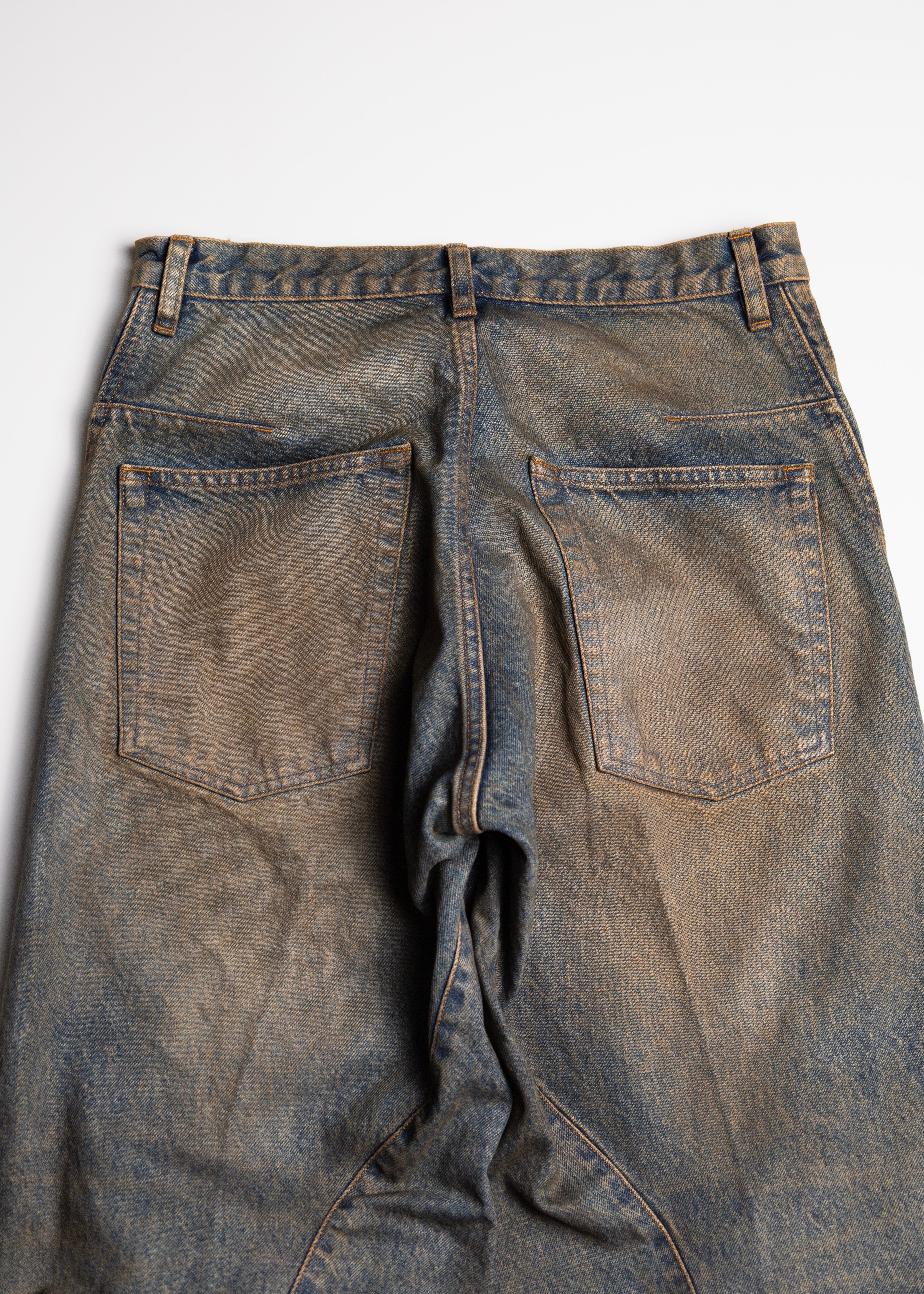 jinta nvrfrgt × cons 別注　デニム　チノパン　サイズ1 NVRFRGT ジーンズ 3D TWISTED WIDE LEG JEANS メンズ : ZOZOTOWN