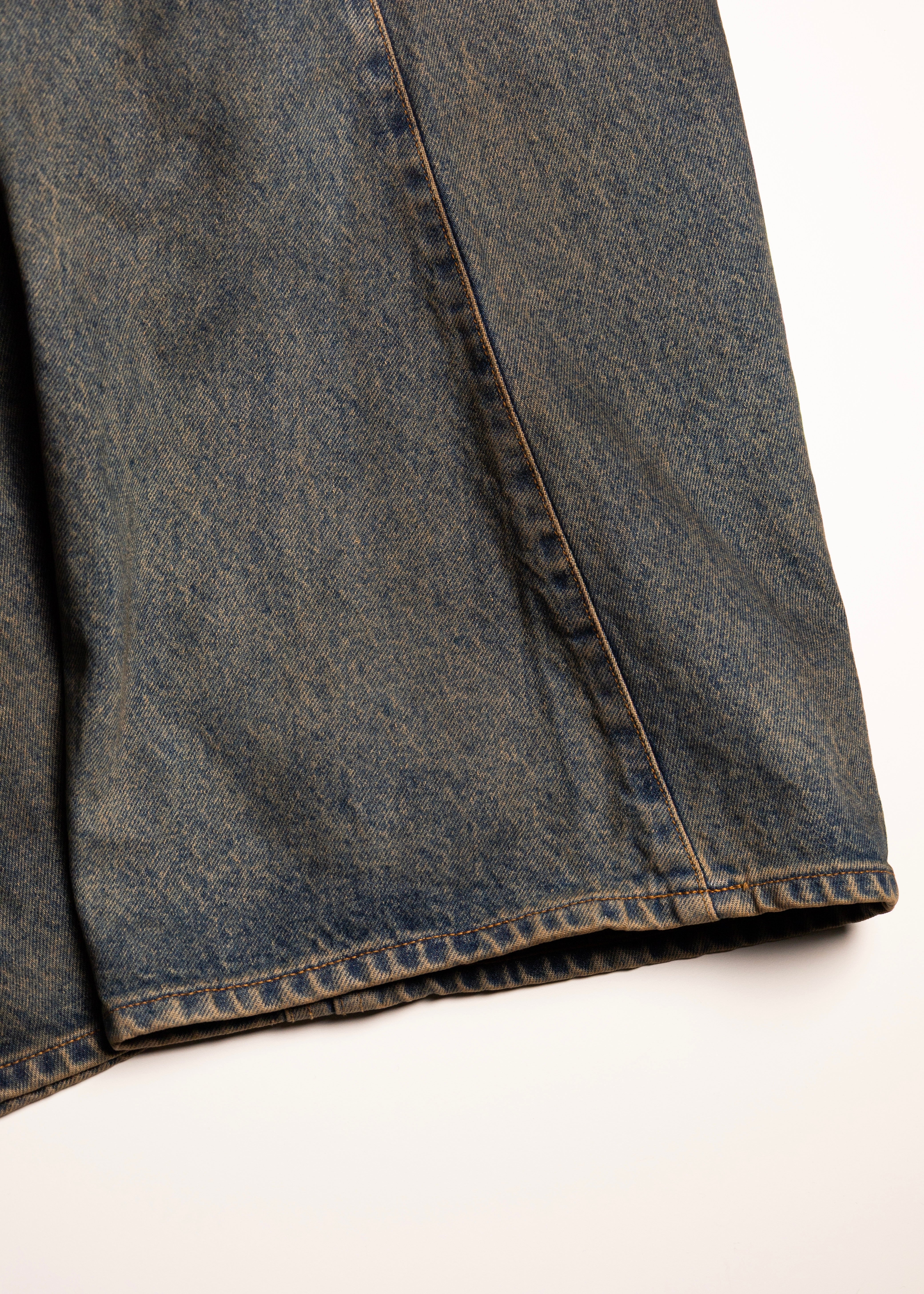 【NVRFRGT】 COATING 3D TWISTEDWIDELEGJEANS 別注 COATING 3D TWISTED WIDE LEG JEANS(1 BLACK): NVRFRGT: MENS