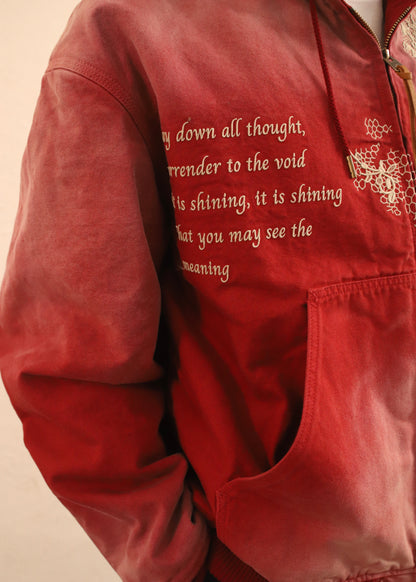 [KHOKI] Vintage-effect embroidered jacket