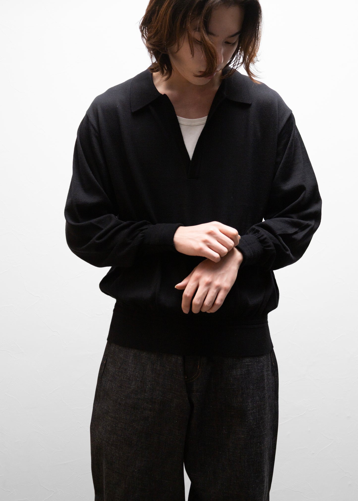 [SUGARHILL] WOOL KNIT POLO