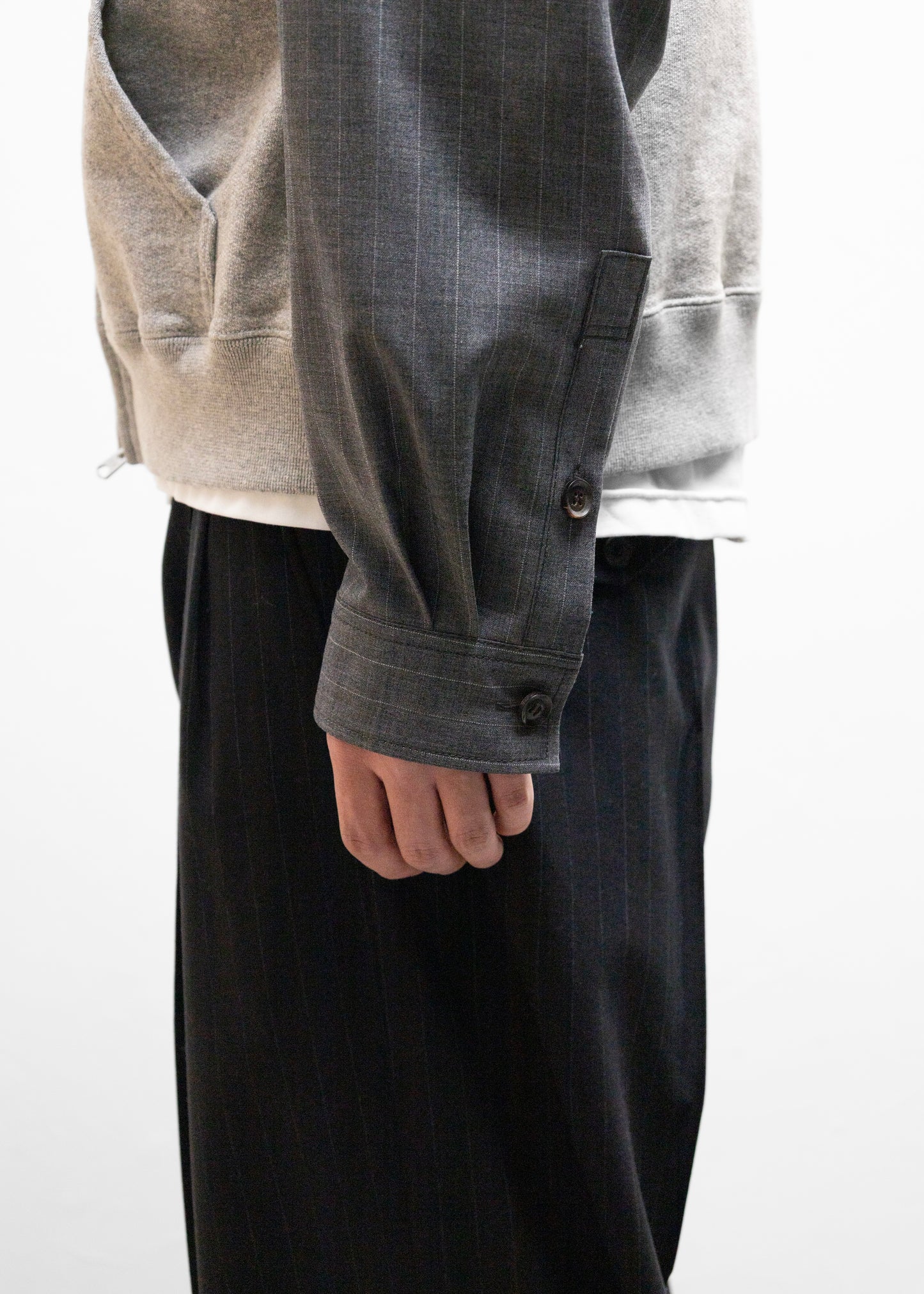 [KHOKI] Combination Zip Hoodie