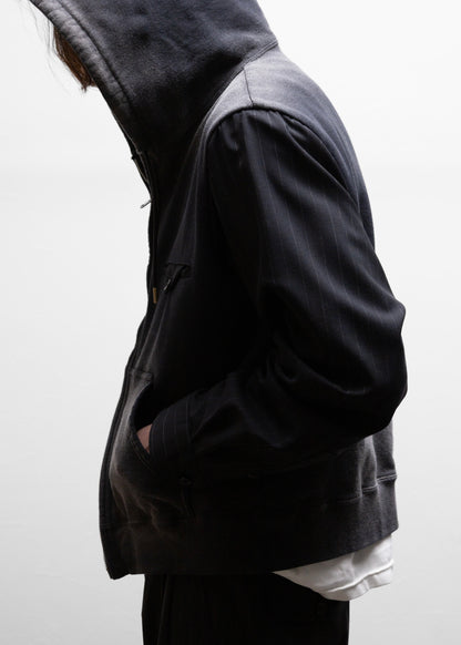 [KHOKI] Combination Zip Hoodie