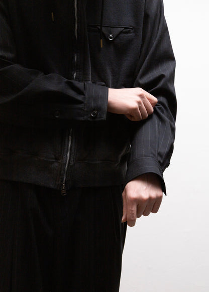 [KHOKI] Combination Zip Hoodie