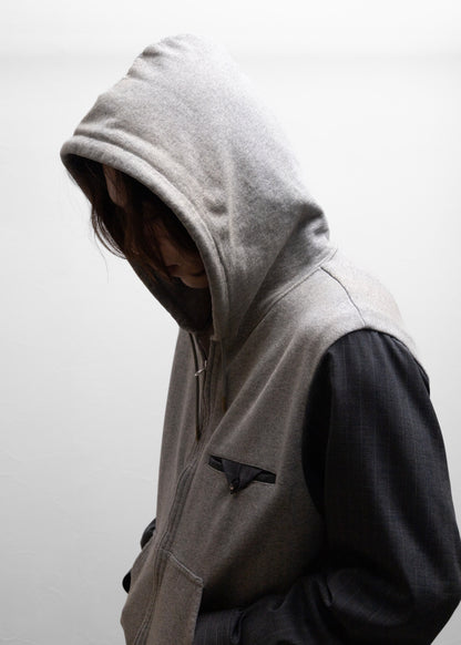 [KHOKI] Combination Zip Hoodie