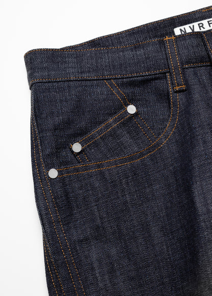 [NVRFRGT] 3D TWISTED WIDE LEG JEANS