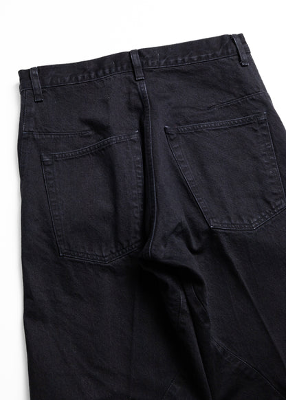 [NVRFRGT] 3D TWISTED WIDE LEG JEANS