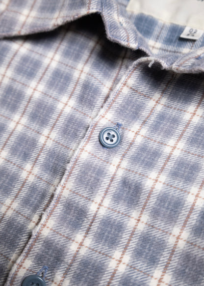 [ANACHRONORM] CHECK REMAKED WIDE SHIRTS