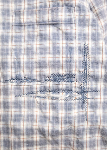 [ANACHRONORM] CHECK REMAKED WIDE SHIRTS