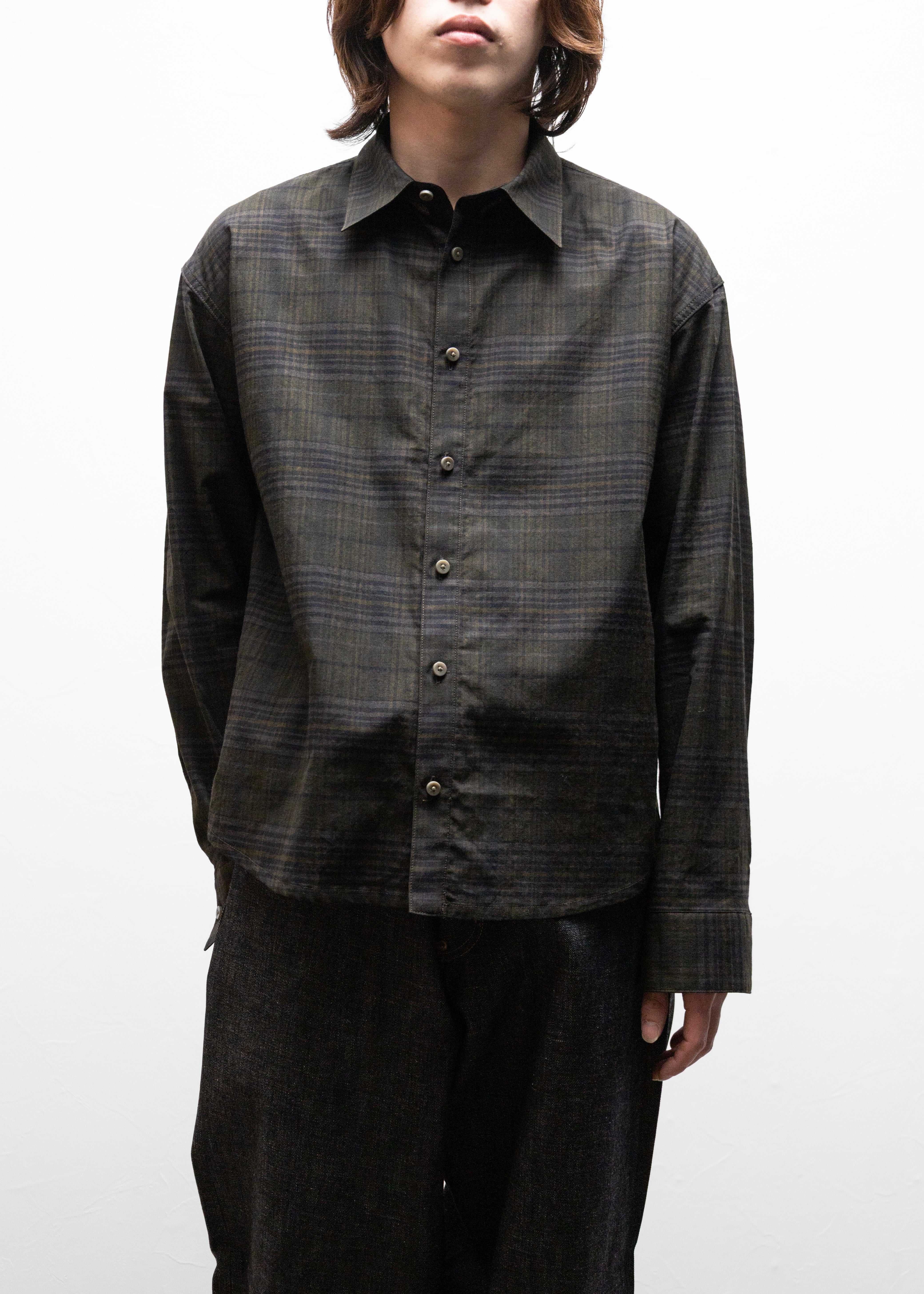 nakedgauge（ネイキッドゲージ）MADRAS CHECK SHIRT LS – process