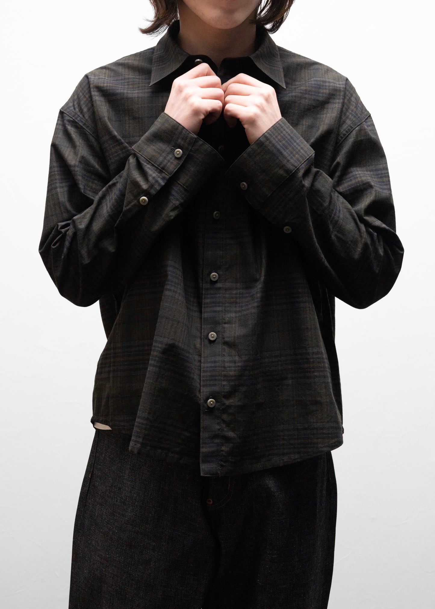 [nakedgauge] MADRAS CHECK SHIRT LS