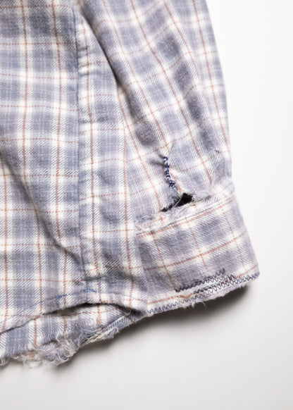 [ANACHRONORM] CHECK REMAKED WIDE SHIRTS