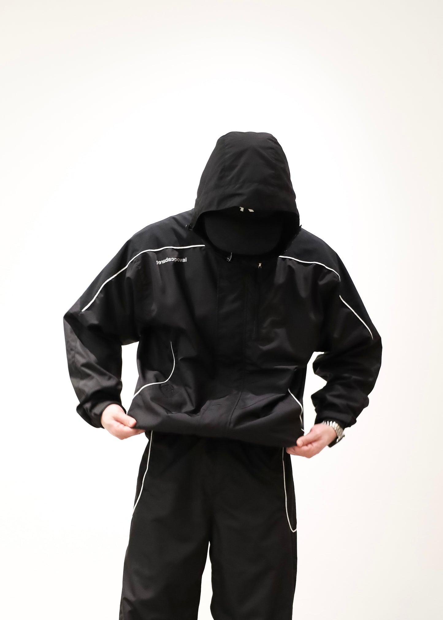 [CABARET POVAL]Breathable Hooded Track Jacket