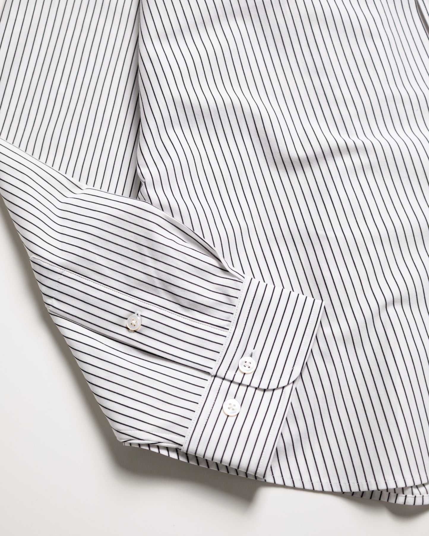 [KANEMASA PHIL.] 46G Stripe Atmosphere Shirt