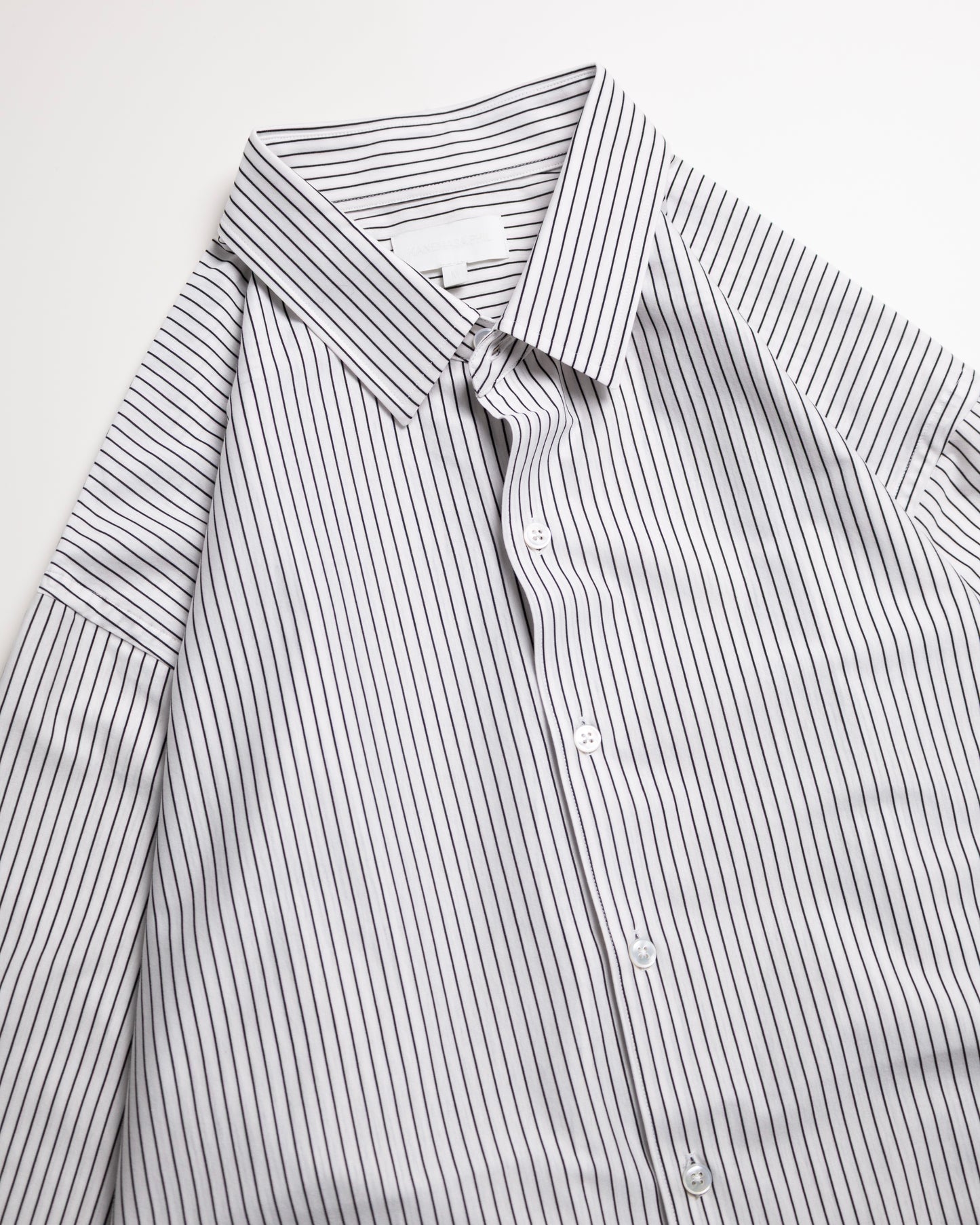 [KANEMASA PHIL.] 46G Stripe Atmosphere Shirt
