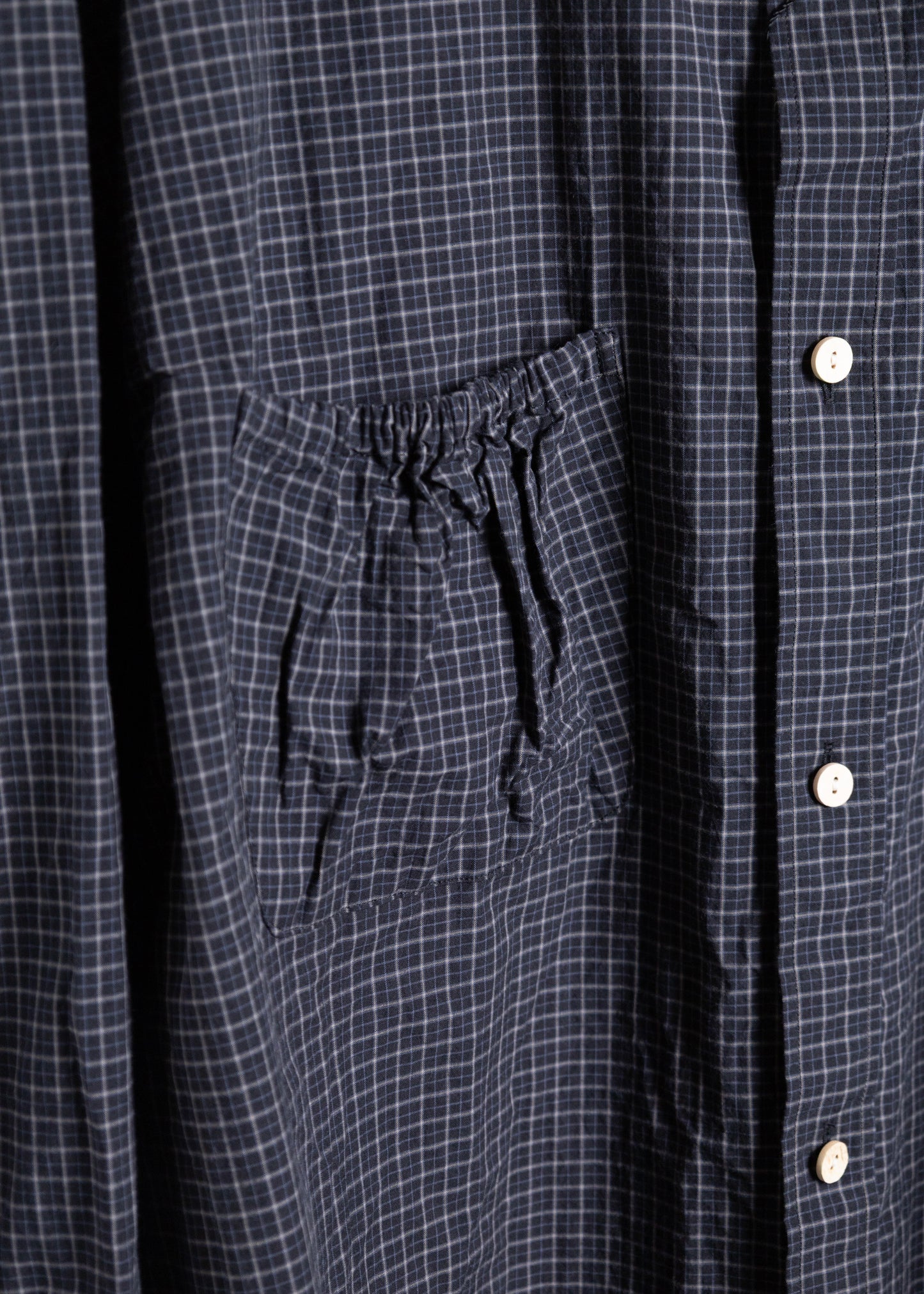 [refomed] WRIST PATCH WIDE SHIRT "CHECK"