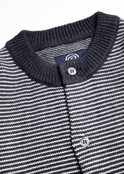 [SOL soonerorlater] KNITTED BORDER CARDIGAN