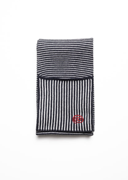 [SOL soonerorlater] KNITTED BORDER SCARF