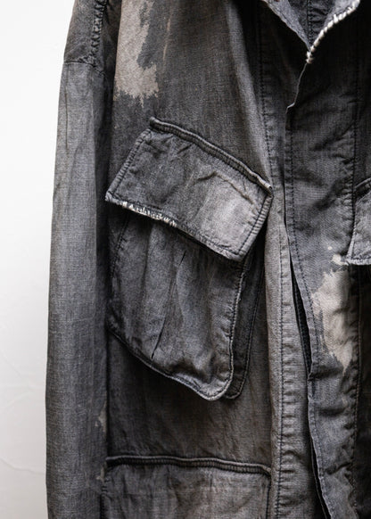 [ANACHRONORM] CHAMBRAY REMAKED FATIGUE JACKET