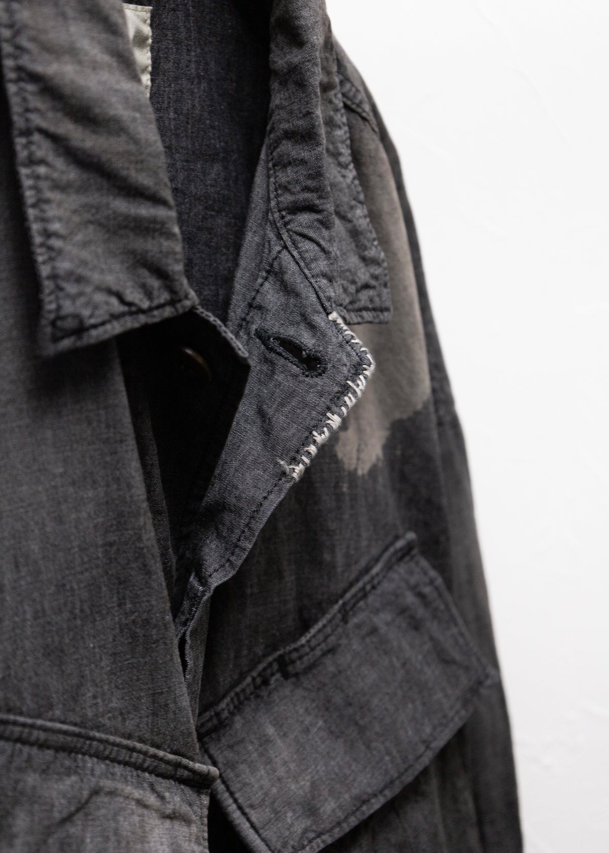 [ANACHRONORM] CHAMBRAY REMAKED FATIGUE JACKET