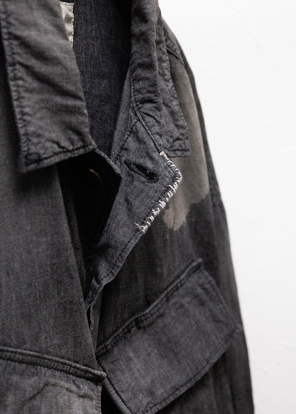[ANACHRONORM] CHAMBRAY REMAKED FATIGUE JACKET