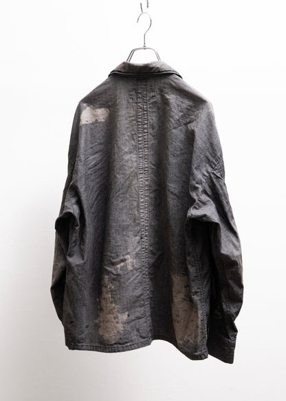 [ANACHRONORM] CHAMBRAY REMAKED FATIGUE JACKET