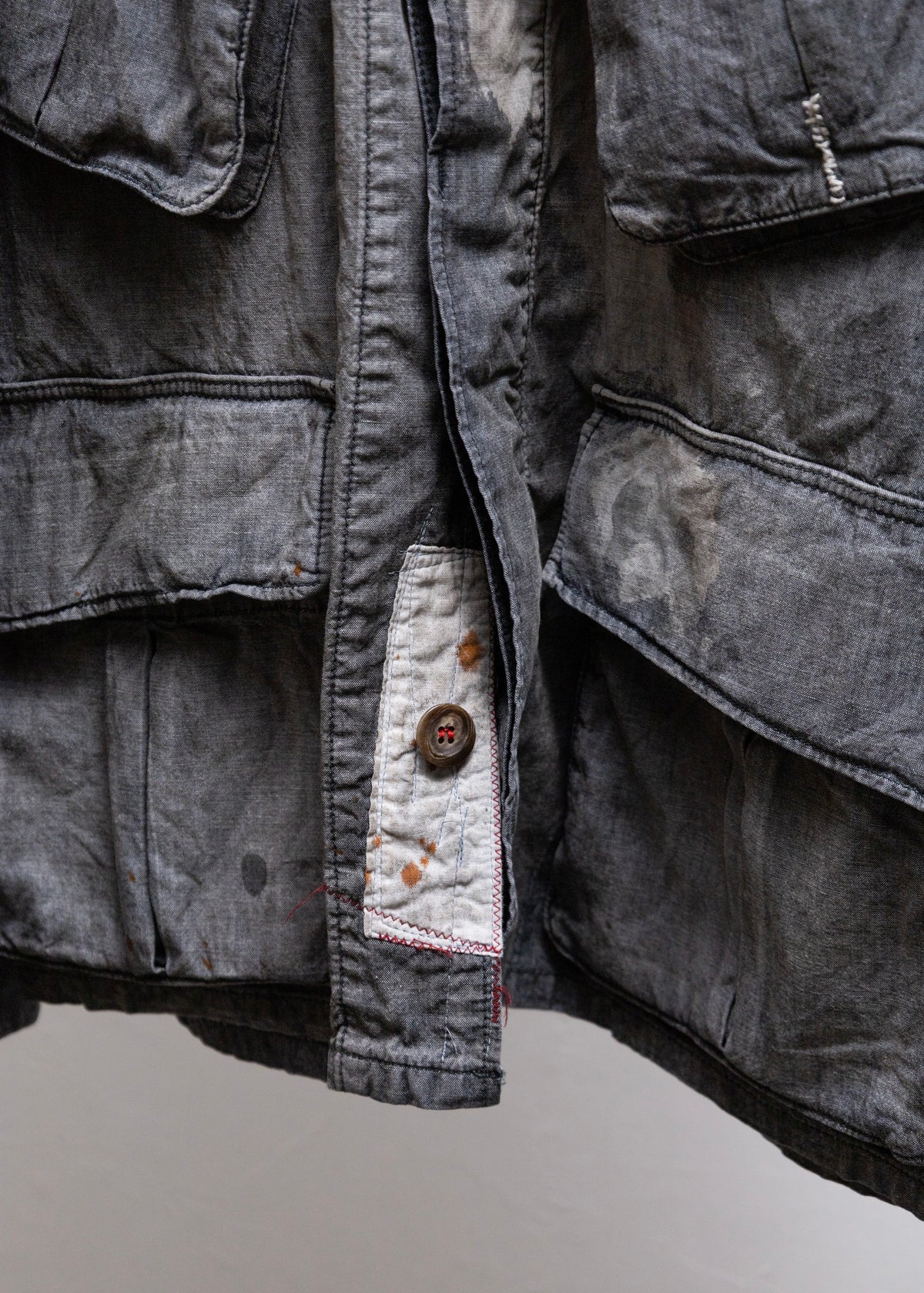 [ANACHRONORM] CHAMBRAY REMAKED FATIGUE JACKET