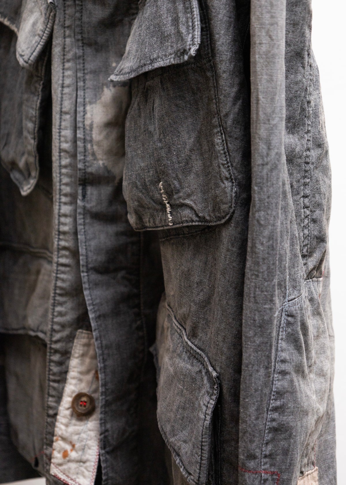 [ANACHRONORM] CHAMBRAY REMAKED FATIGUE JACKET