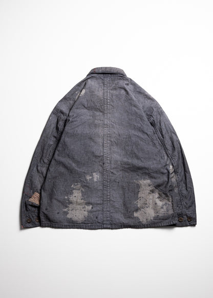 [ANACHRONORM] CHAMBRAY REMAKED FATIGUE JACKET
