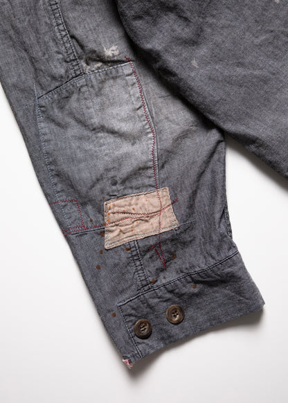 [ANACHRONORM] CHAMBRAY REMAKED FATIGUE JACKET