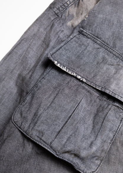 [ANACHRONORM] CHAMBRAY REMAKED FATIGUE JACKET