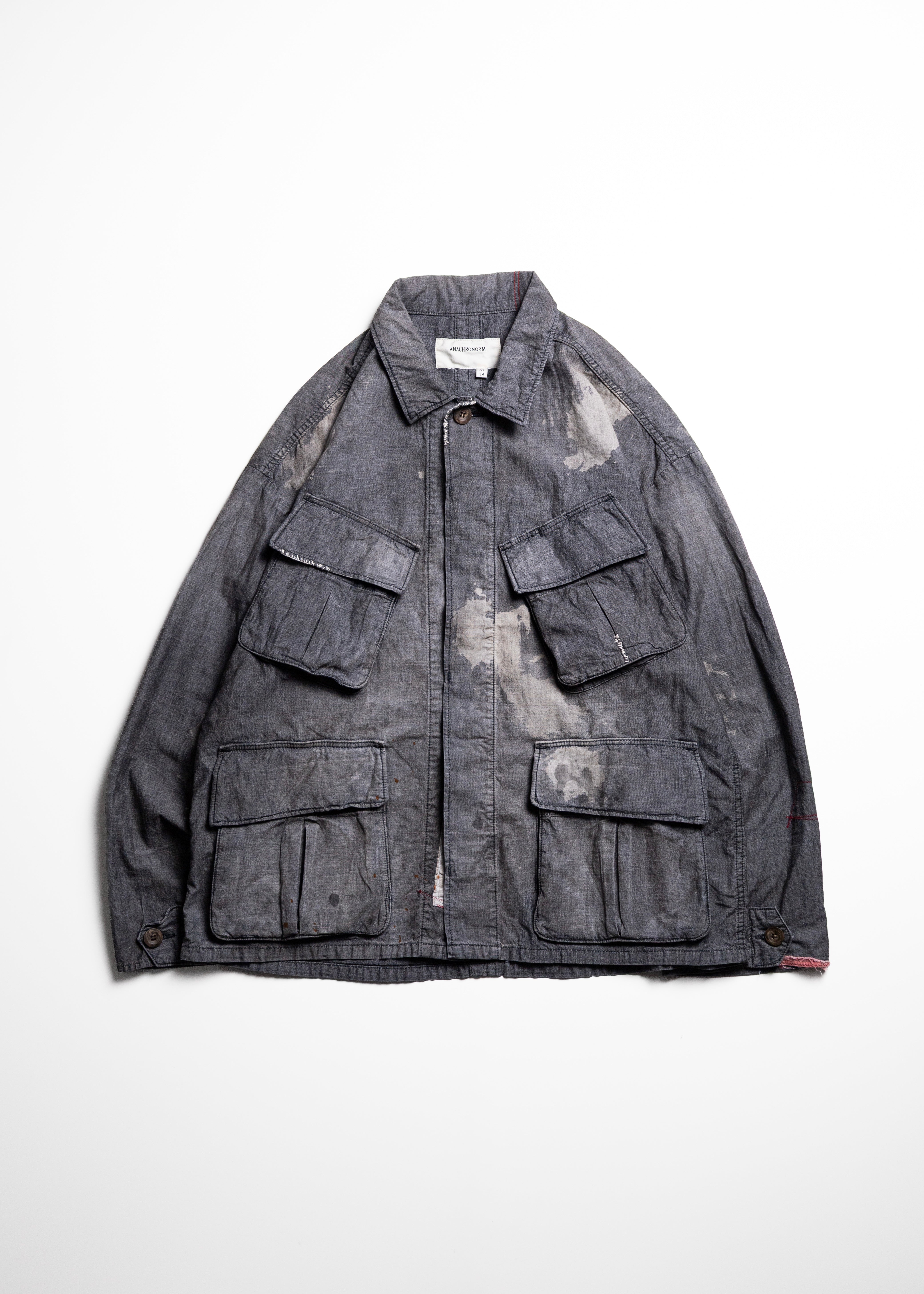 ANACHRONORM アナクロノーム　カジュアル　スーツ　春夏　ジャケット ANACHRONORM（アナクロノーム）CHAMBRAY REMAKED FATIGUE JACKET – process