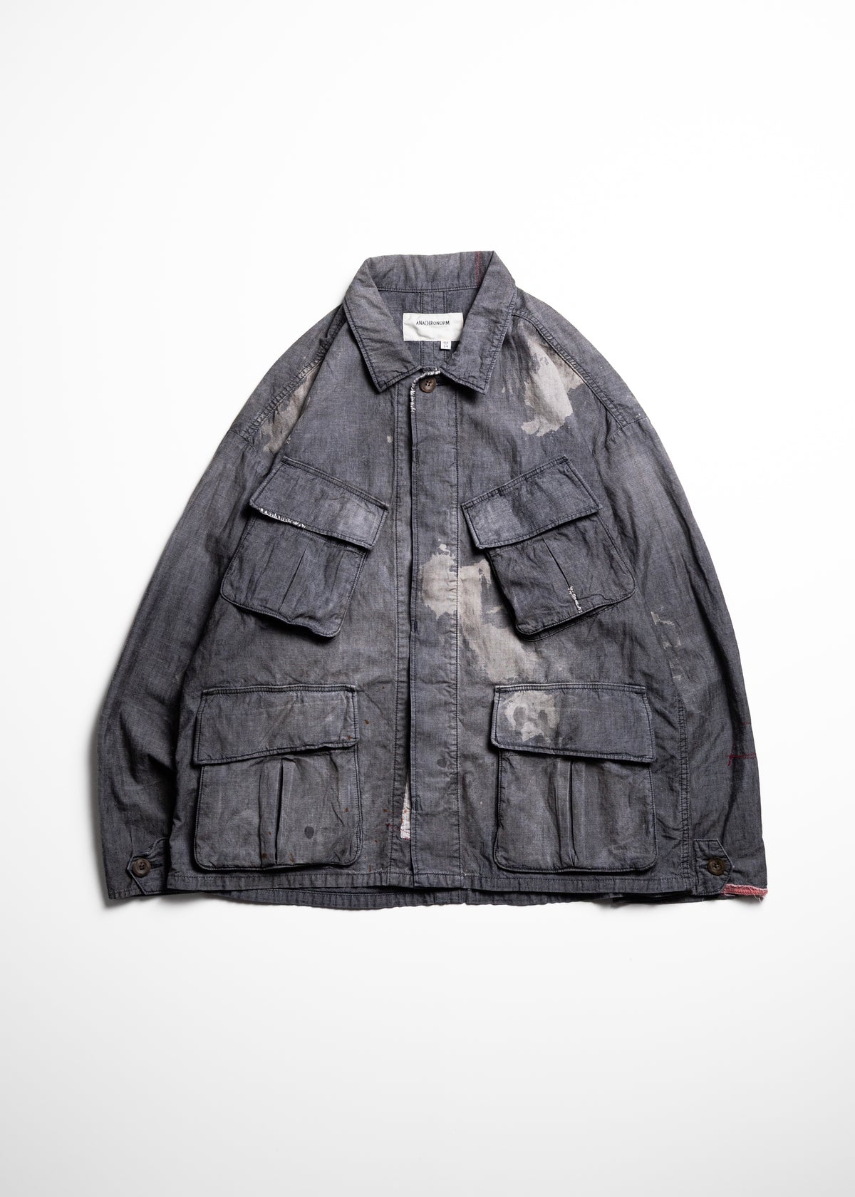 [ANACHRONORM] CHAMBRAY REMAKED FATIGUE JACKET