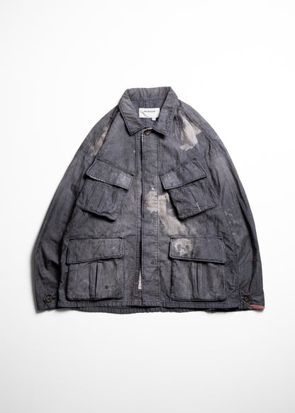 [ANACHRONORM] CHAMBRAY REMAKED FATIGUE JACKET