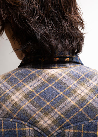 [KHOKI] Vintage-effect Checked Puffer