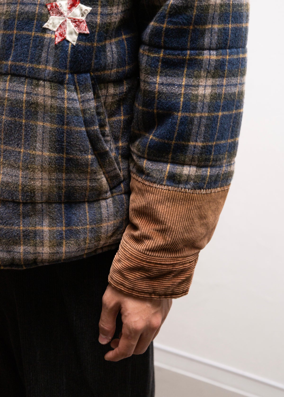 [KHOKI] Vintage-effect Checked Puffer