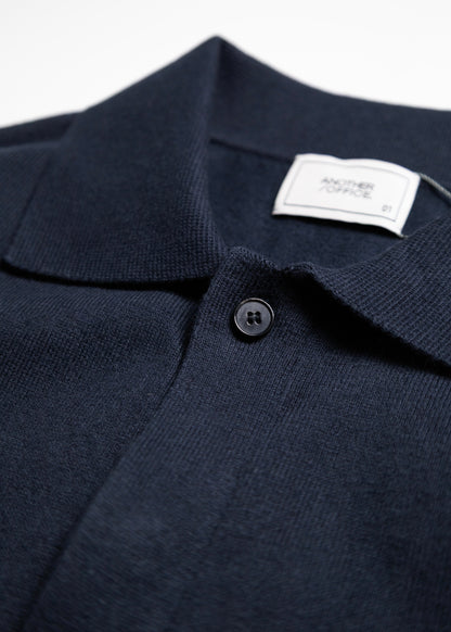 [ANOTHER OFFICE] Hidden Button Collar Cardigan